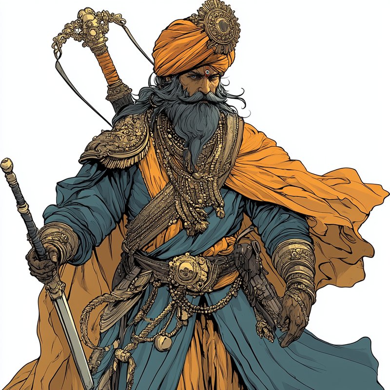 A Sant-Rakshak warrior of the Sthir Order